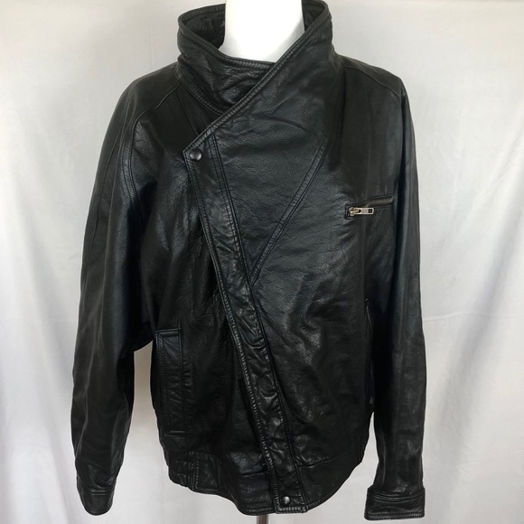 CHIA Jackets & Blazers - CHIA Black Leather Jacket